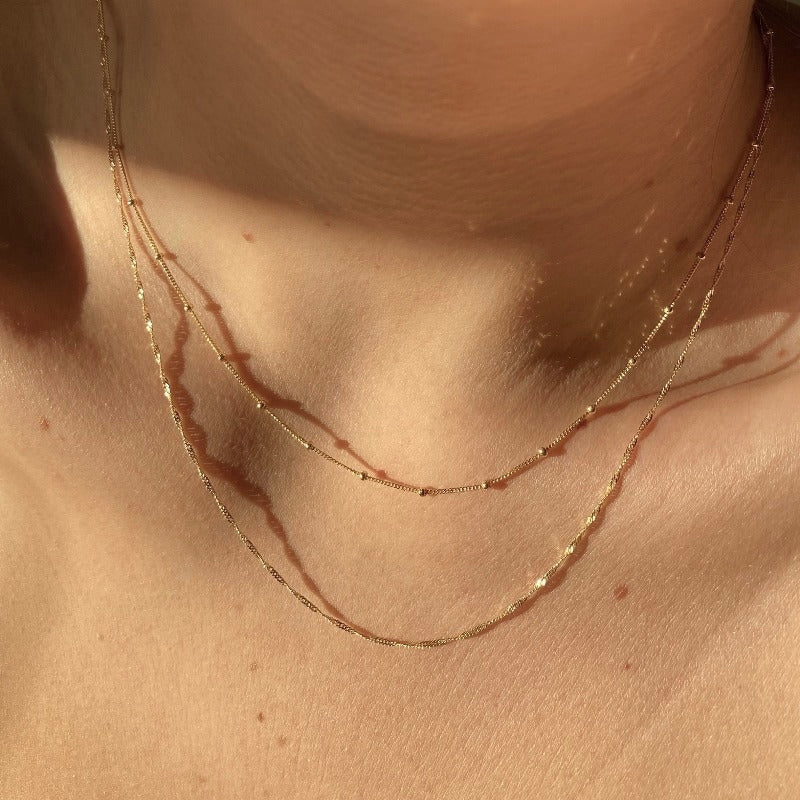 Stalite Chain Necklace - Gold Filled