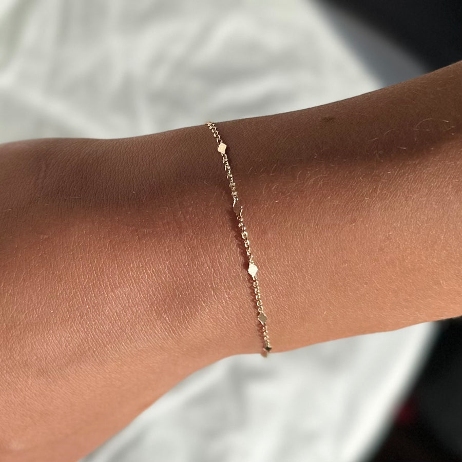 Diamond Stalite Bracelet - Gold Filled