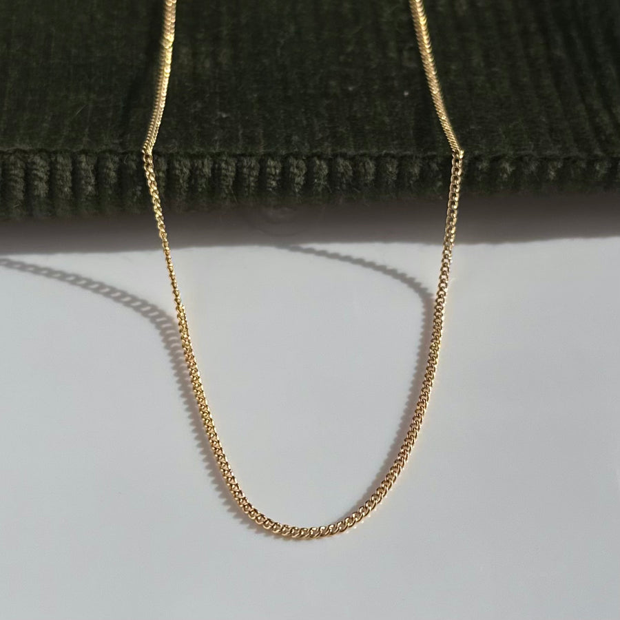 Tiny Cuban Necklace - Gold Filled