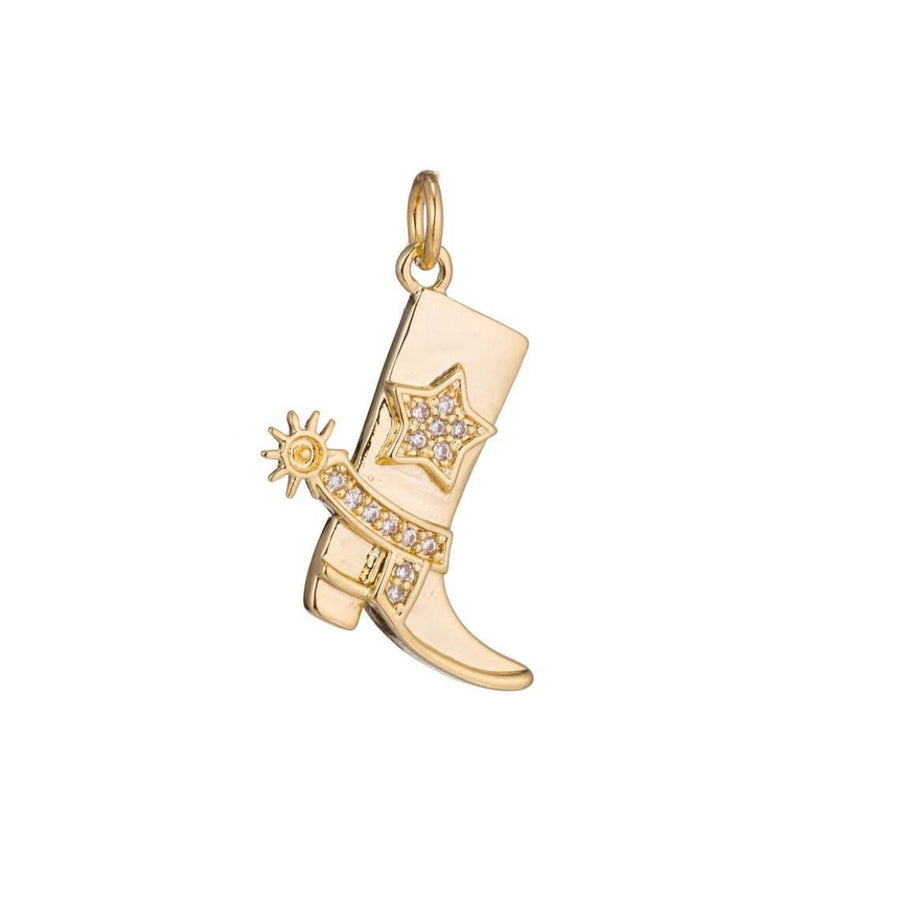 Cowboy Boot Charm - Gold Filled