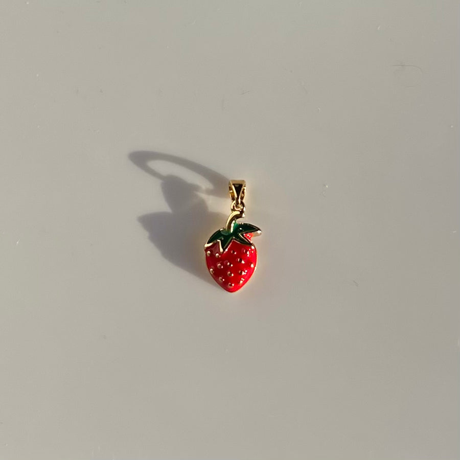 Strawberry Charm - Gold Filled