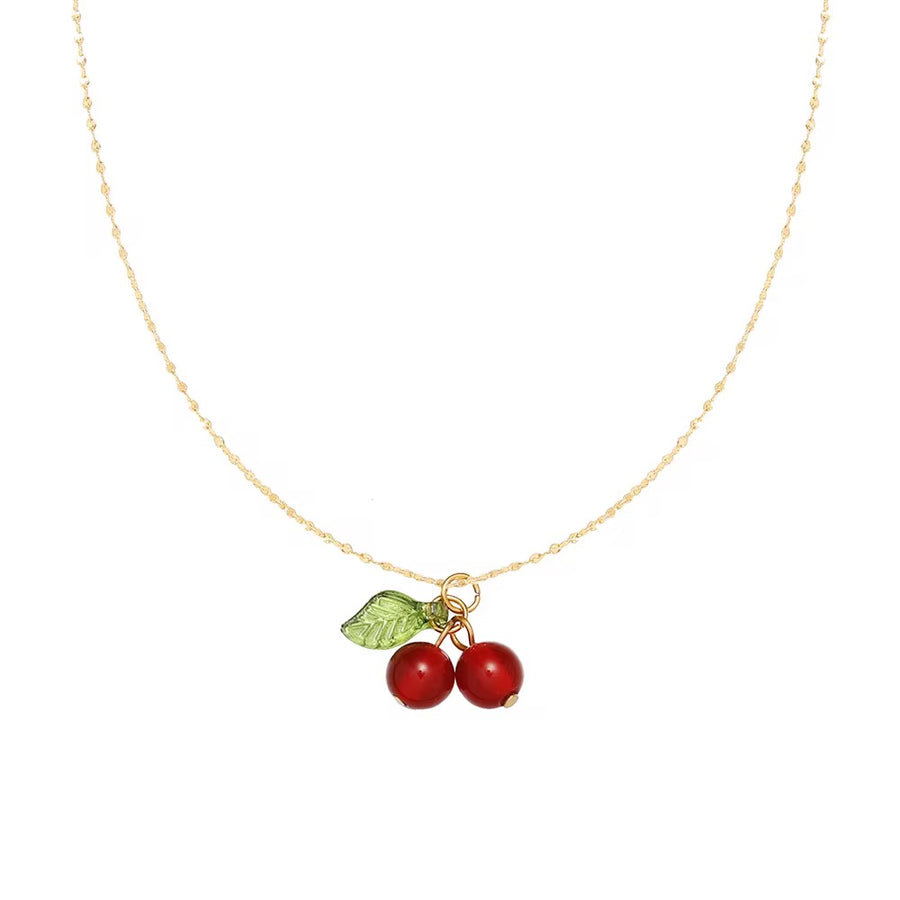 The Cherry Necklace - Gold