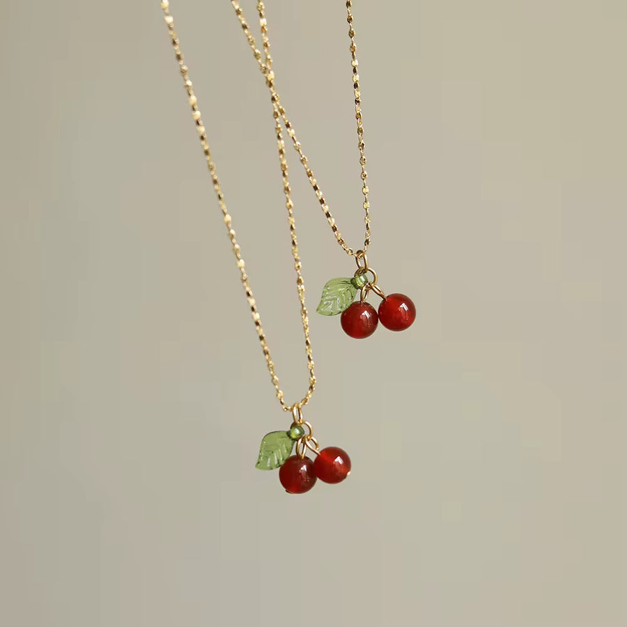 The Cherry Necklace - Gold